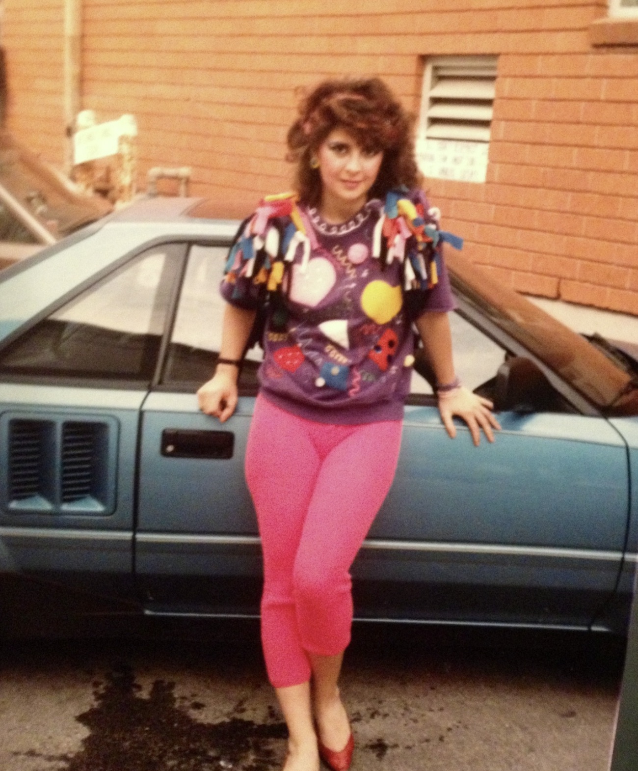 Movie theatre carpet shirt.